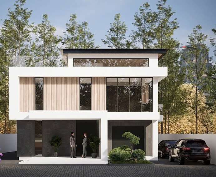 Mẫu Biệt Thự Vườn Hiện Đại Tại Thái  Nguyên